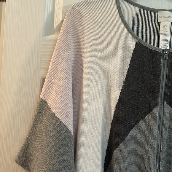 Chico’s color block Ruana/poncho - Picture 3 of 5